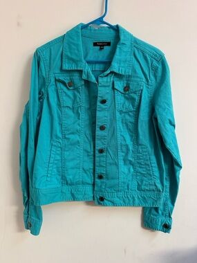 Relativity Women's Aqua Denim Jacket